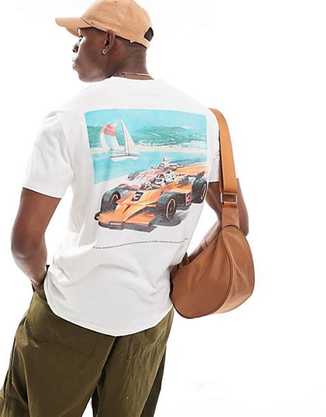 hollister f1 backprint t shirt.